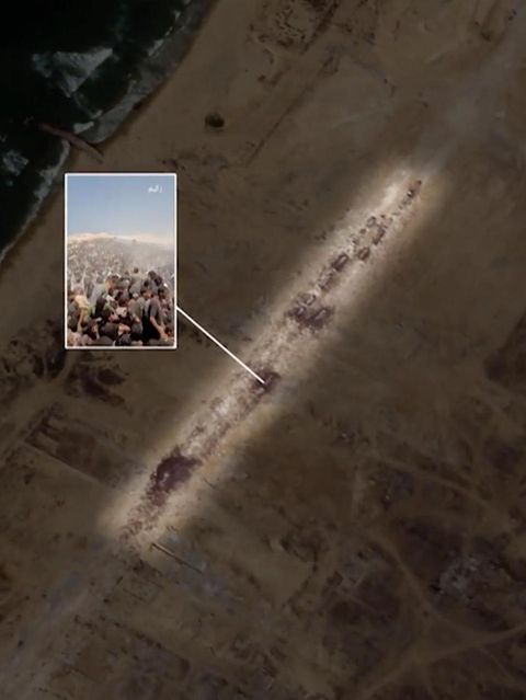 Satellitenbilder deuten auf Bulldozer-Gräber in Gaza hin