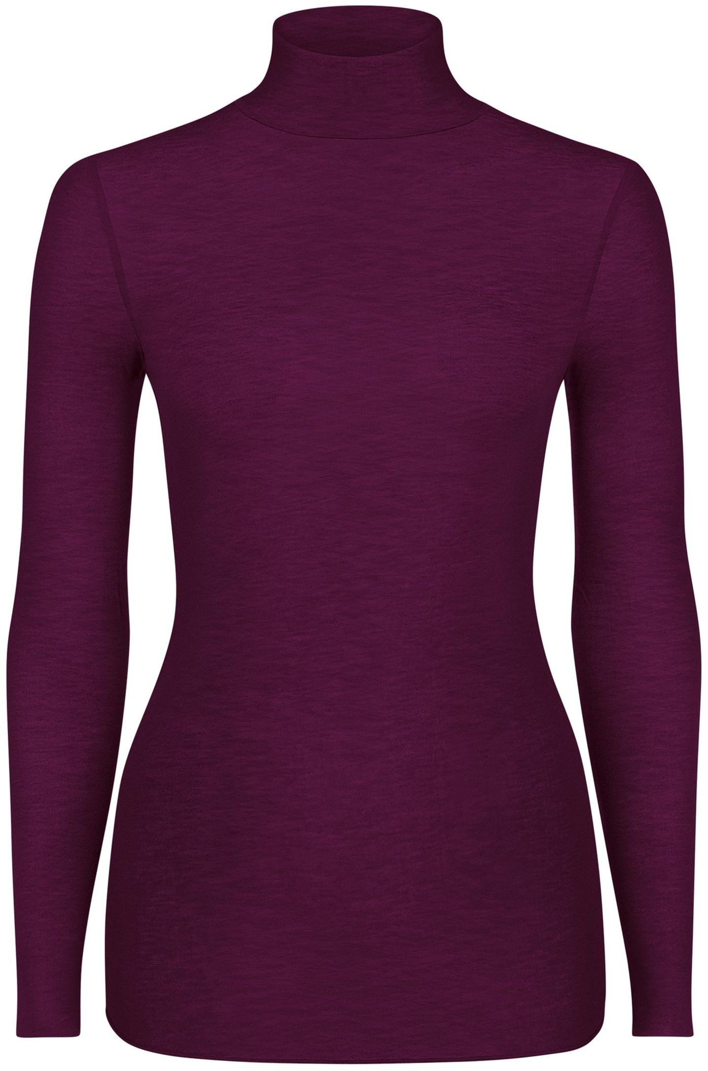 Longsleve Highneck mit Kaschmir