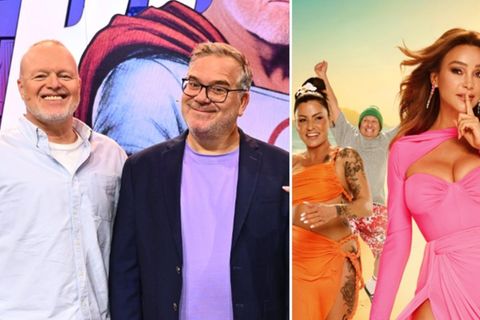 Stefan Raab und Elton waren 2025 mit "Die Unzerquizzbaren" auf Sendung, Verona Pooth präsentierte "Die Villa der Versuchung".
