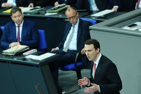 Der Chef der Jungen Gruppe in der Unionsfraktion, Reddig, will nicht zustimmen. Foto: Kay Nietfeld/dpa