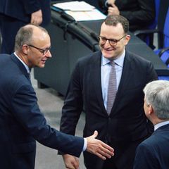 Kanzler Merz im Bundestag am Tag der Abstimmung über das Rentenpaket