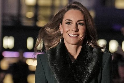 Prinzessin Kate bei ihrer Ankunft vor der Westminster Abbey.