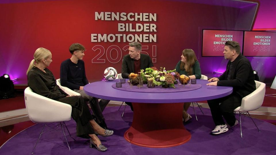 Pallaschka mit seinen Gästen bei "Menschen, Bilder, Emotionen"