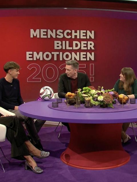 Pallaschka mit seinen Gästen bei "Menschen, Bilder, Emotionen"