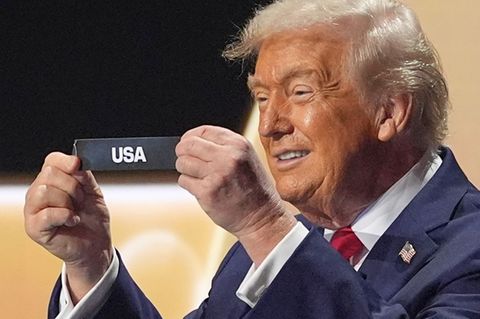 Donald Trump durfte ziehen, dass die USA in Gruppe D spielen – das stand aber schon vorher fest