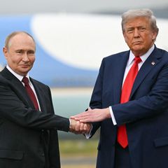 Donald Trump und Wladimir Putin beim Gipfeltreffen in Alaska im August