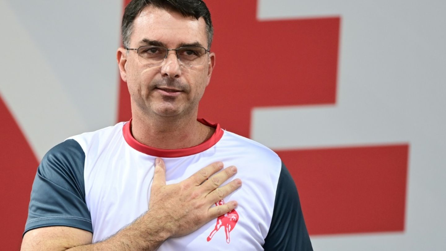 Flavio Bolsonaro im September in Italien