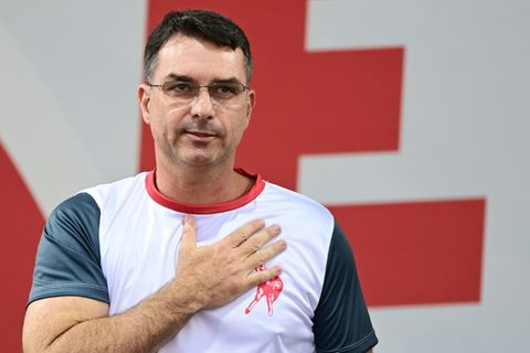 Flavio Bolsonaro im September in Italien