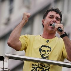 Flávio Bolsonaro will im kommenden Jahr für das Präsidentenamt antreten. (Archivbild) Foto: Bob Karp/ZUMA Press Wire/dpa