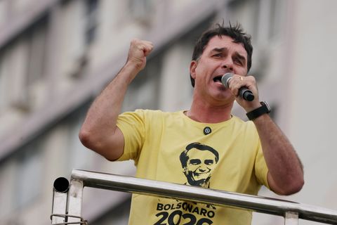 Flávio Bolsonaro will im kommenden Jahr für das Präsidentenamt antreten. (Archivbild) Foto: Bob Karp/ZUMA Press Wire/dpa