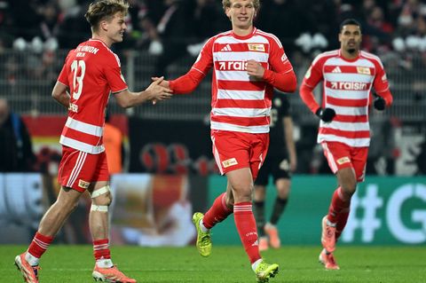 Andras Schäfer, Leopold Querfeld und Danilho Doekhi (v.l.n.r.) wollen in Wolfsburg in die Erfolgsspur zurückkehren. Foto: Soeren