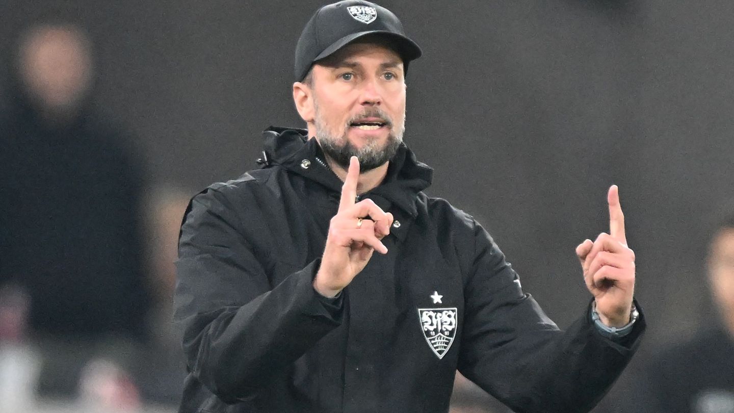 Der VfB und Trainer Sebastian Hoeneß empfangen am Samstag die Bayern. (Archivbild) Foto: Bernd Weißbrod/dpa