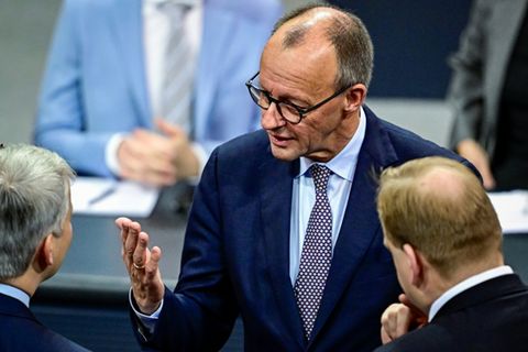 Merz am Freitag im Bundestag