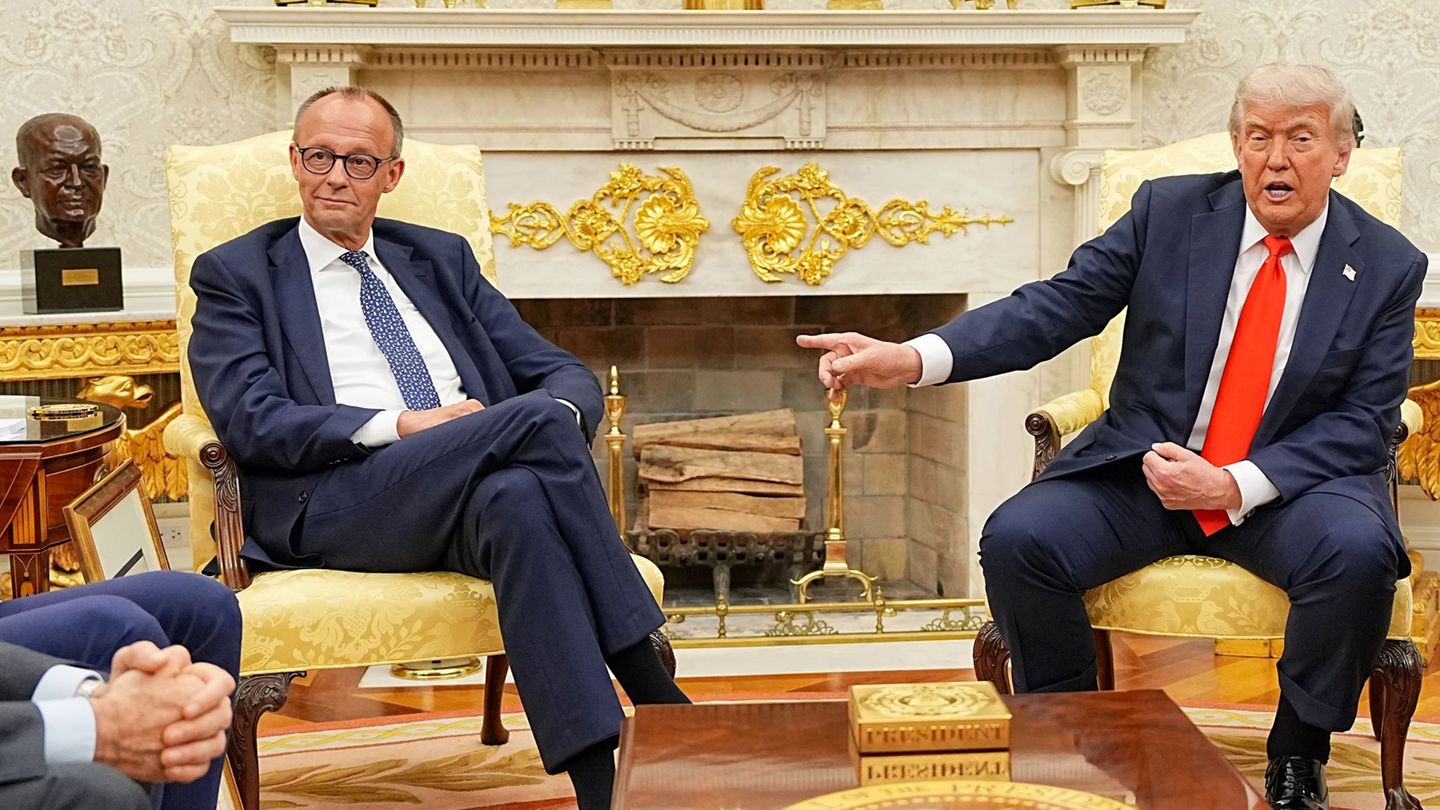 Donald Trump sieht in europäischen Spitzenpolitikern wie Friedrich Merz eine Gefahr für amerikanische Interessen