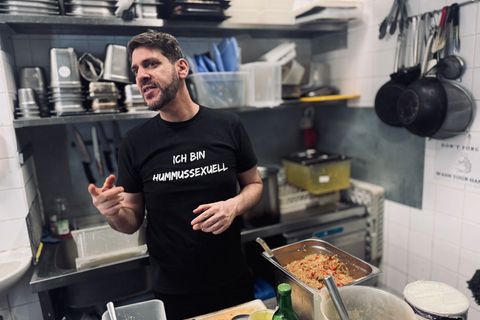 Die kulinarischen Vorlieben von Oz Ben David, Restaurantbetreiber des "Kanaan", sind eindeutig.