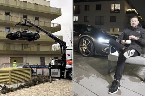 Mann parkt 300.000 Euro Ferrari auf Balkon – wegen Parkplatznot