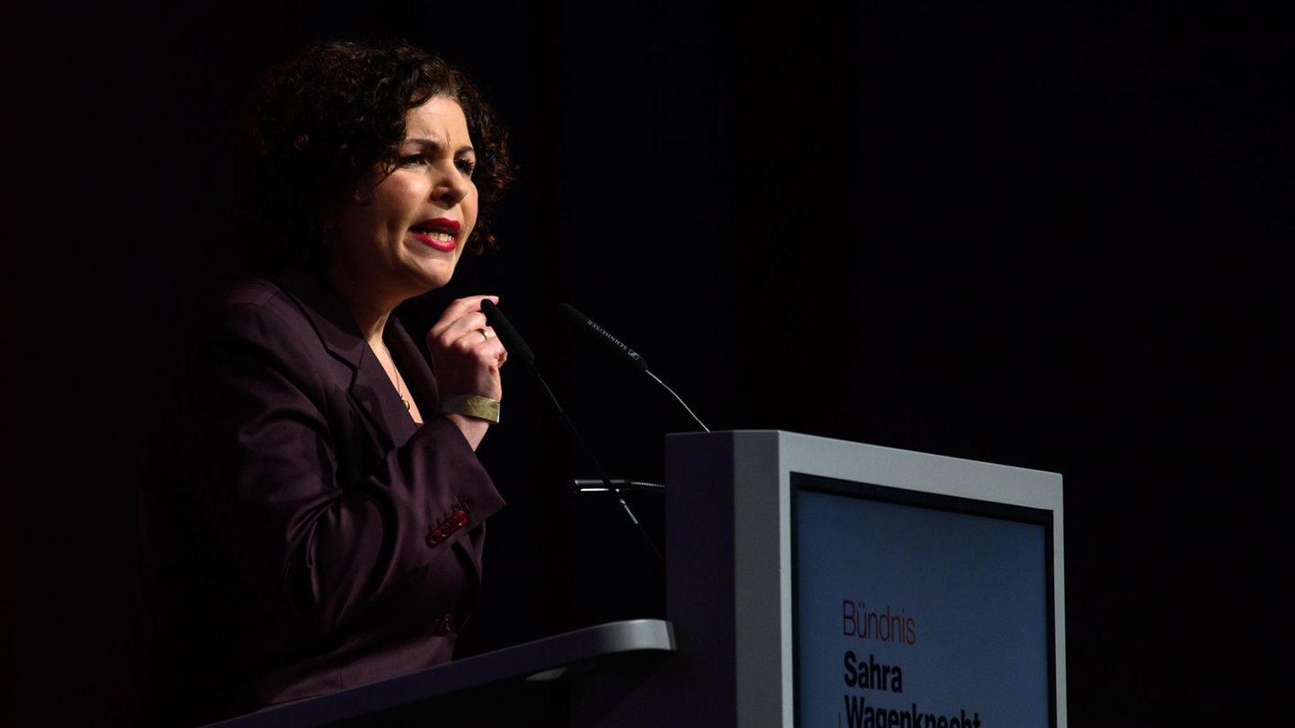BSW-Co-Chefin Amira Mohamed Ali hatte kräftige Schelte für ihre Ex-Partei Die Linke. Foto: Klaus-Dietmar Gabbert/dpa