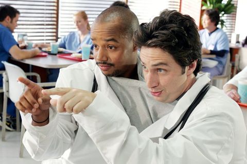 Donald Faison (l.) und Zach Braff in "Scrubs".