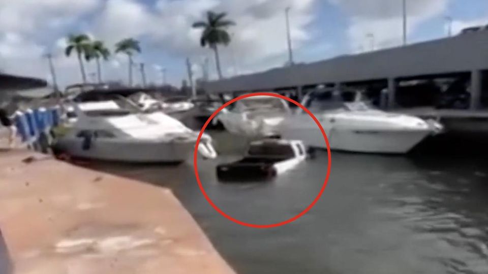 Truck rast auf Jacht zu und sinkt sofort – Müllmann rettet Frauen vorm Ertrinken