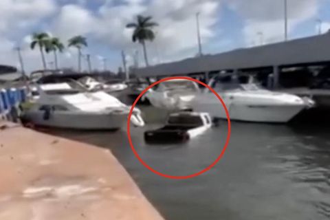 Truck rast auf Jacht zu und sinkt sofort – Müllmann rettet Frauen vorm Ertrinken