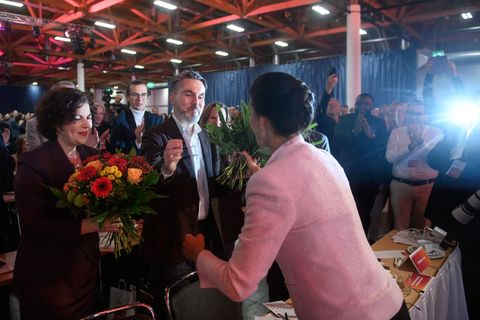 Führungswechsel beim BSW: Sahra Wagenknecht gibt den Vorsitz ab, Amira Mohamed Ali und Fabio De Masi sind gewählt. Foto: Klaus-D