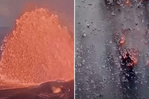 Kilauea bricht erneut aus – Zeitrafferaufnahmen zeigen meterhohe Lavafontänen