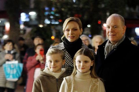 Die Fürstenfamilie von Monaco ist in Weihnachtsstimmung.