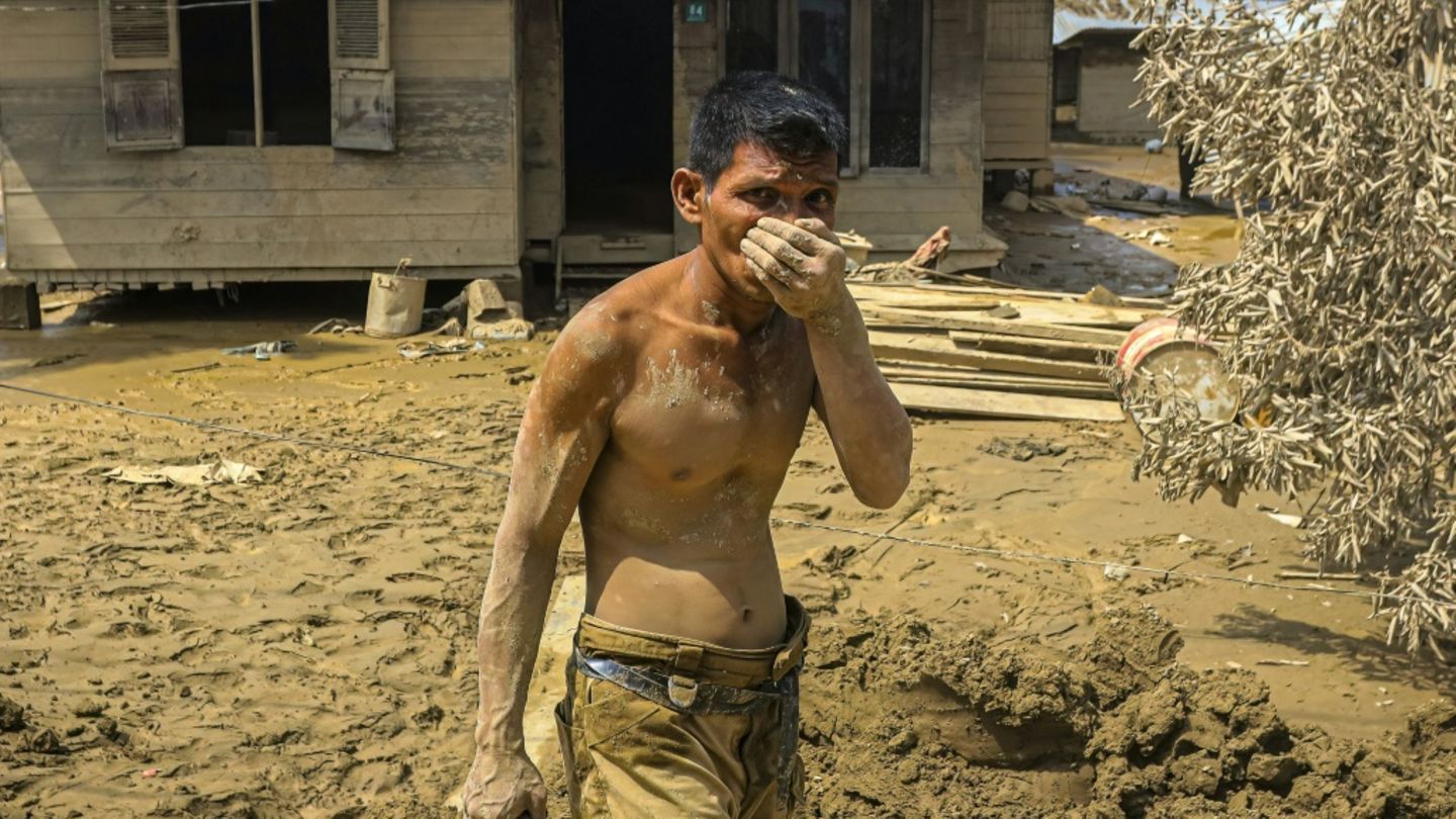 Flutgebiet auf Sumatra