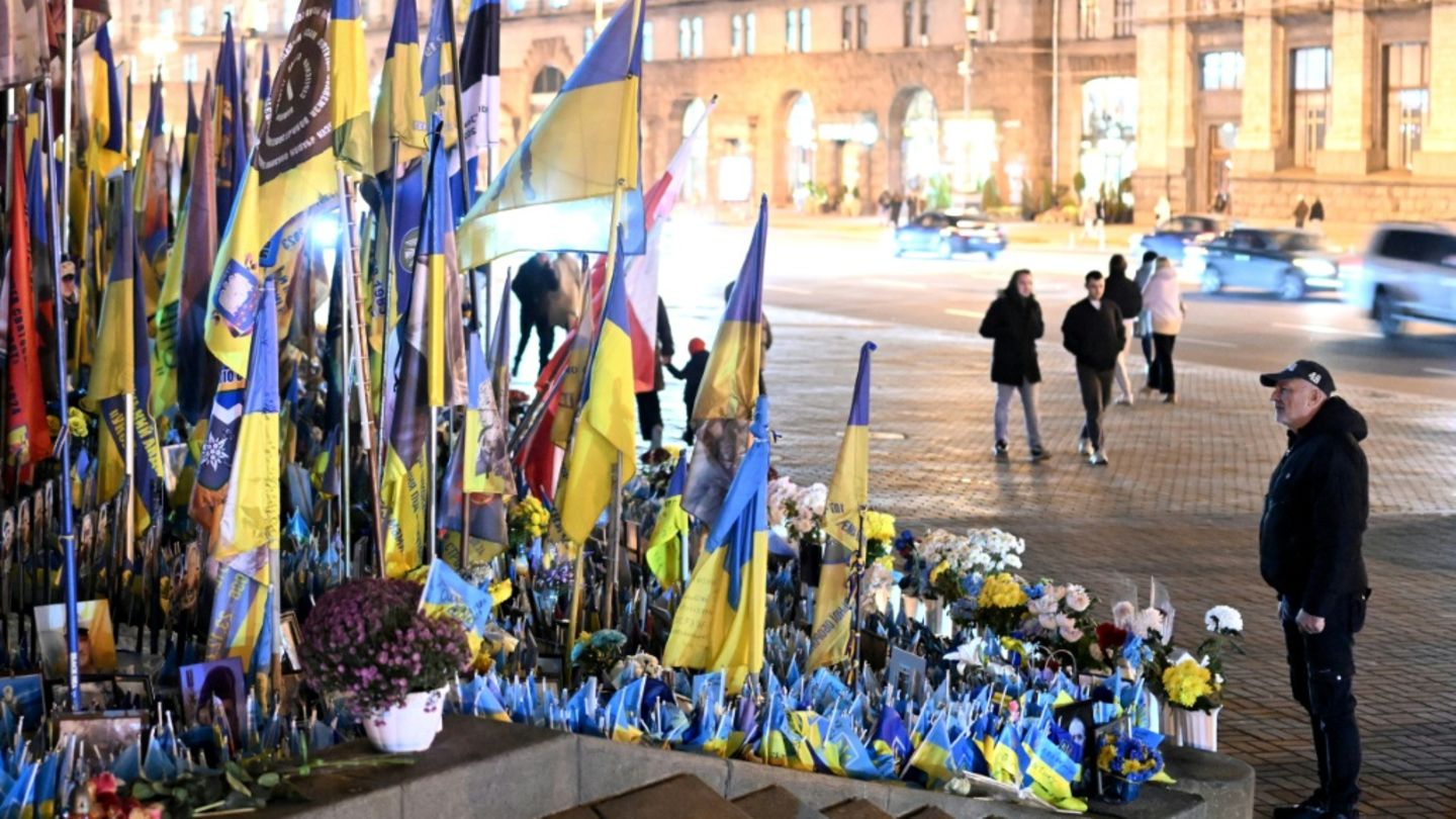 Mahnmal für gefallene Soldaten in Kiew