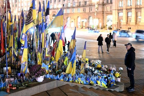 Mahnmal für gefallene Soldaten in Kiew