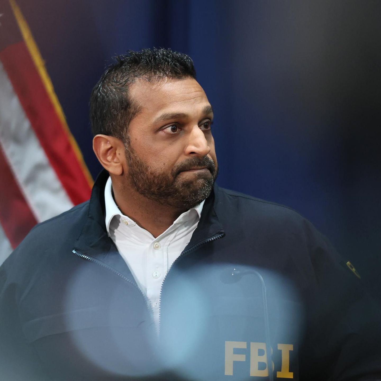 Donald Trumps FBI-Chef Kash Patel bei einer Pressekonferenz