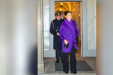 Kronprinzessin Victoria von Schweden eröffnete die "Nobel Week Lights" in Stockholm.