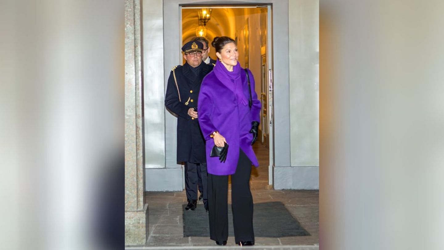 Kronprinzessin Victoria von Schweden eröffnete die "Nobel Week Lights" in Stockholm.