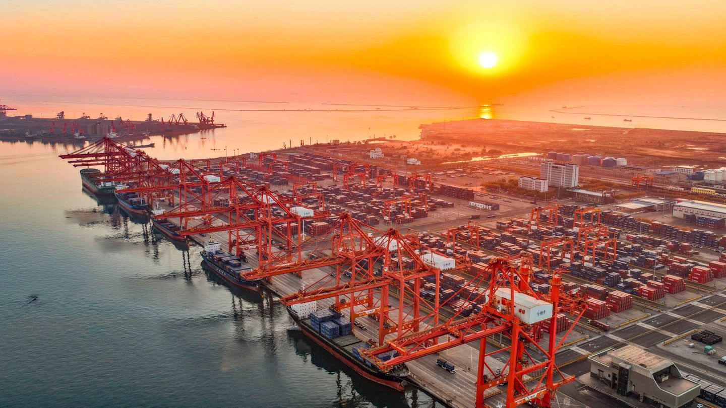 Chinas Wirtschaftsleistung lebt vom Export. (Symbolbild) Foto: Liu Mancang/XinHua/dpa