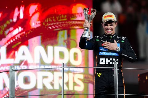 Lando Norris wird der Gejagte sein von Anfang an im kommenden Jahr. Foto: David Davies/PA Wire/dpa