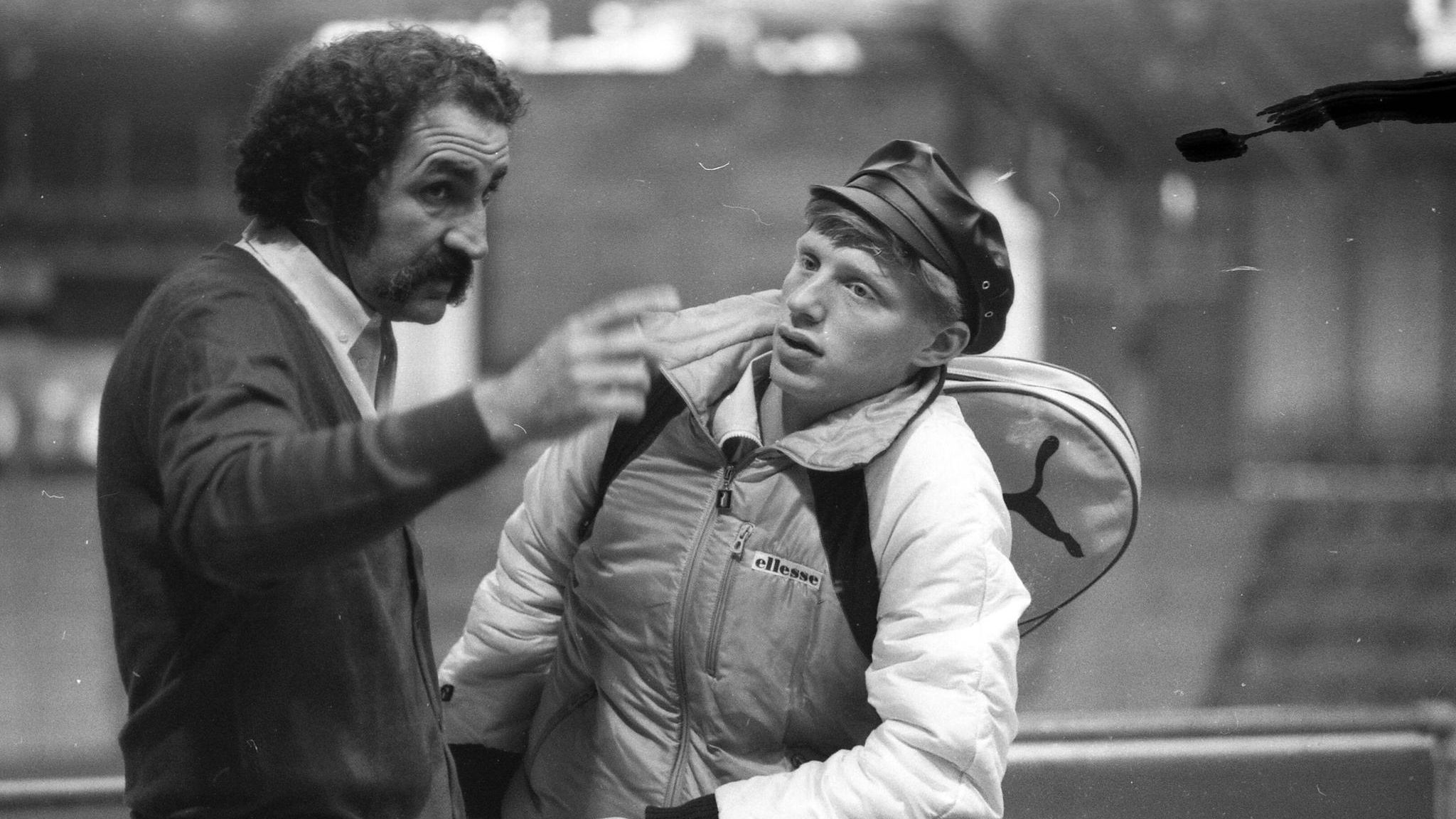 Tiriac mit seinem Schützling Boris Becker