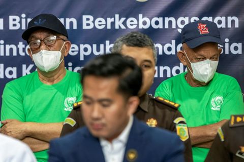 Mets (r.) und Tokman in Jakarta