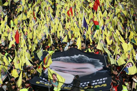 Pro-PKK-Demonstration in Frankreich