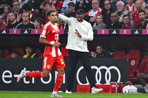 Vincent Kompany (r) gönnt dem gesperrten Luis Díaz einen Kurzurlaub. Foto: Sven Hoppe/dpa