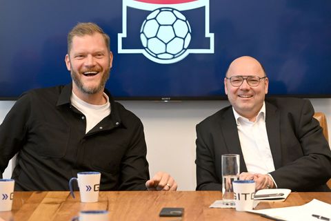 Sportdirektor Johannes Bitter (l) und Geschäftsführer Christian Hüneburg tragen seit Oktober 2024 die Verantwortung beim HSV Ham