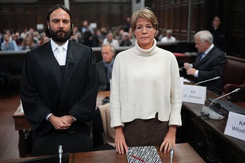 Christina Block und ihr Verteidiger Ingo Bott