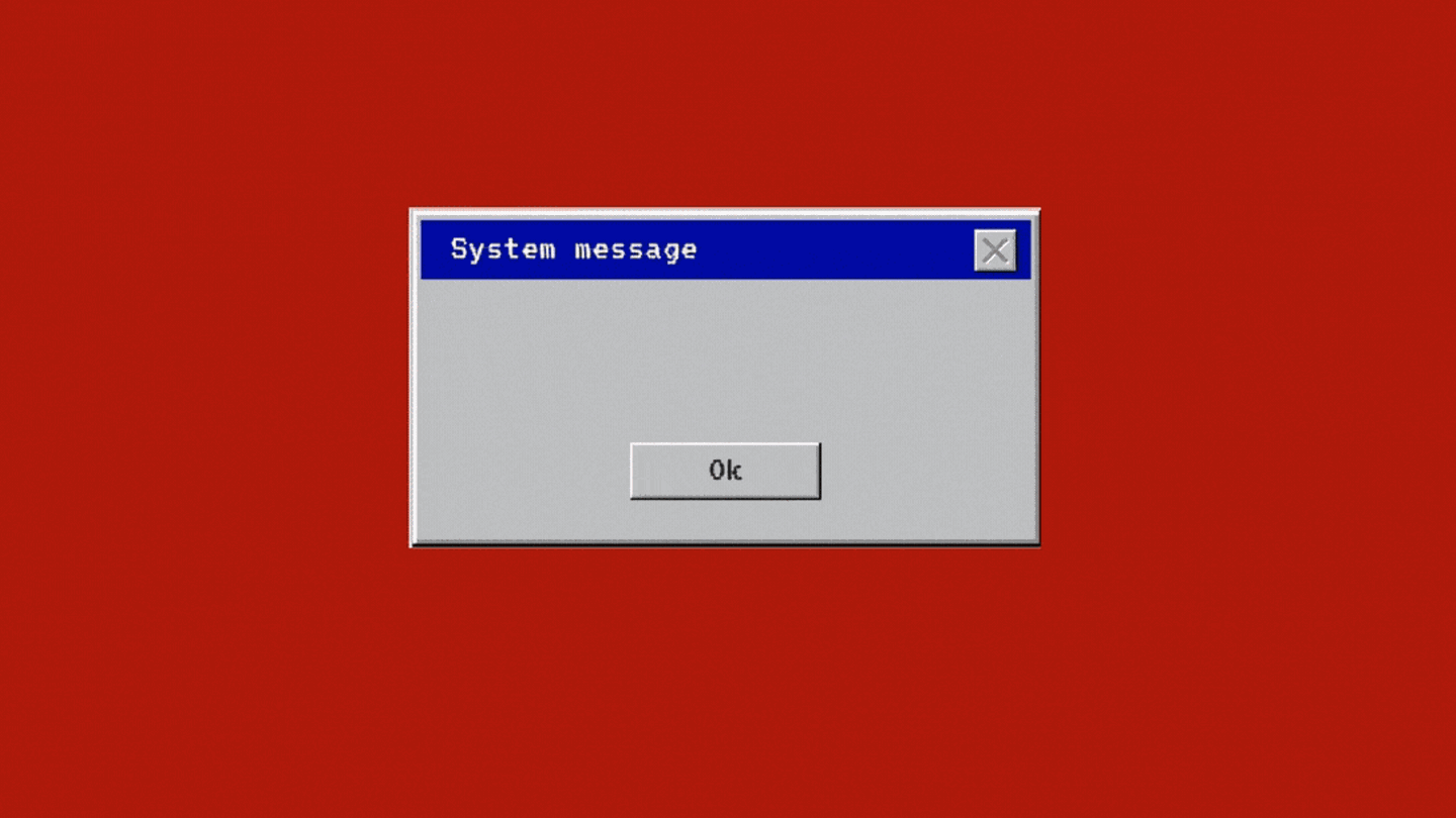 Wenn Unternehmenssoftware kirre macht: Eine Animation mit zig Fehlermeldungen