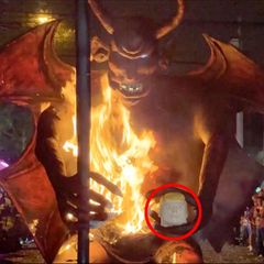 Teufelsverbrennung: Trump-Attrappe in Guatemala vernichtet