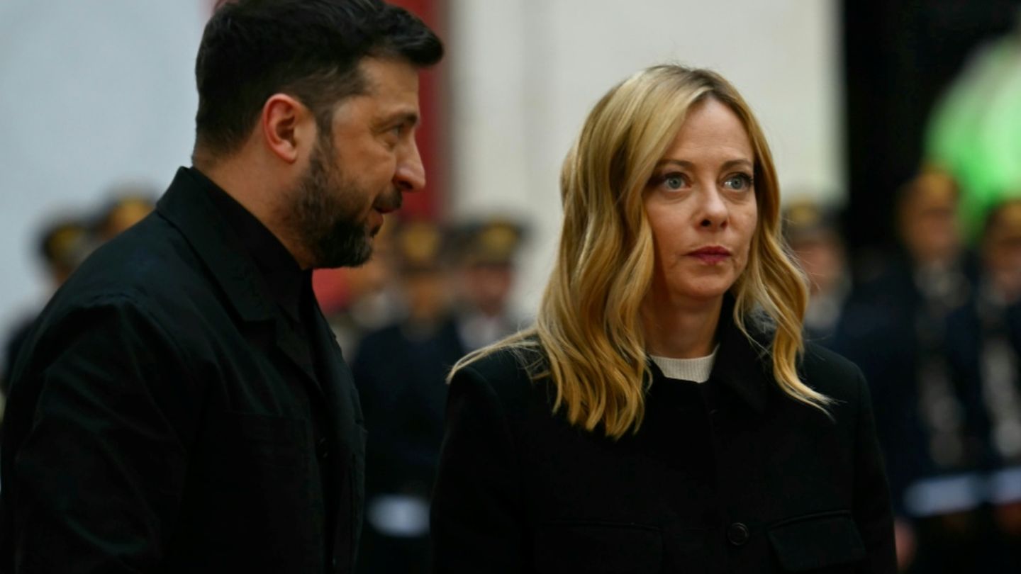 Selenskyj und Meloni in Rom