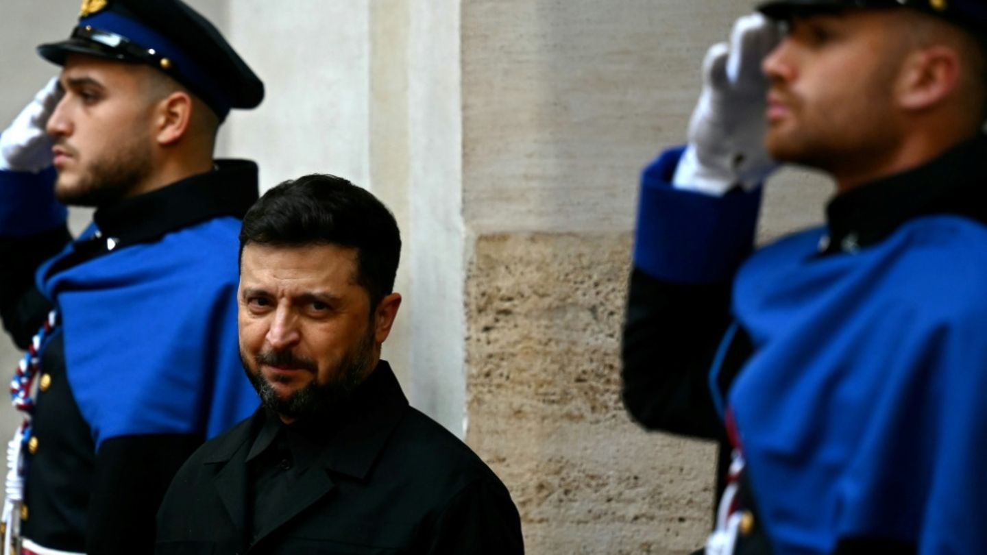 Selenskyj bei seinem Besuch in Rom