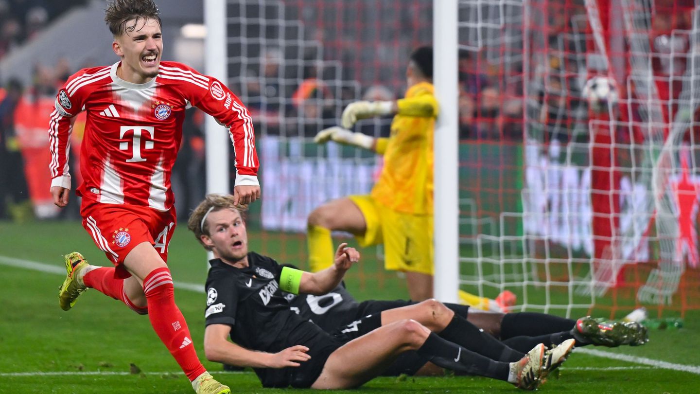 Lennart Karl traf zum umjubelten 2:1. Foto: Sven Hoppe/dpa
