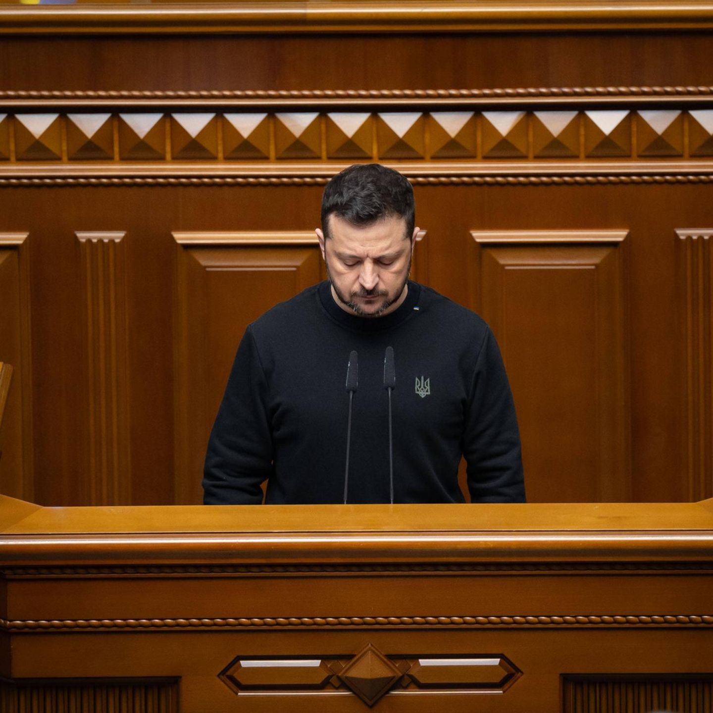 Wolodymyr Selenskyj im ukrainischen Parlament