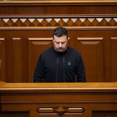Wolodymyr Selenskyj im ukrainischen Parlament