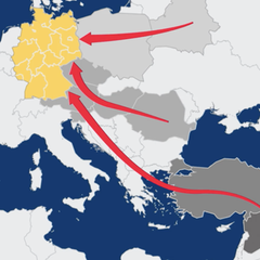 Beliebte Schleuser-Routen