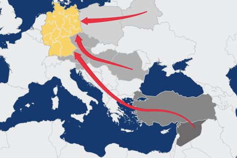 Beliebte Schleuser-Routen